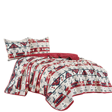 Mazhira 3 piece bedspread