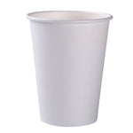 100pcs/Pack White Paper Cups With Lid Disposable Coffee Cup Milk Tea Cup Household Office Drinking Accessories Party Supplies