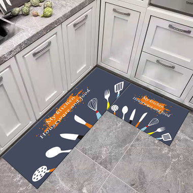 Waterproof Custom Printed Indoor Kitchen Rug Floor Mats Kitchen Mat