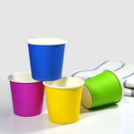 4oz Disposable Cups Thick Tasting Concentrated Color Tasting Cup Coffee Paper Cup for Coffee 100ml Paper Cup