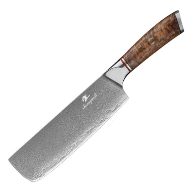 67Layer Forged Damascus Kitchen Knives Japanese  Nakiri Vegetable  VG10 Stainless Steel Kitchen Knife