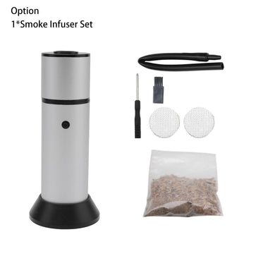 BORUiT Portable Food Cold Smoke Generator Molecular Cuisine Smoking Gun Meat Burn Smokehouse Smoke Infuser BBQ Grill Tool